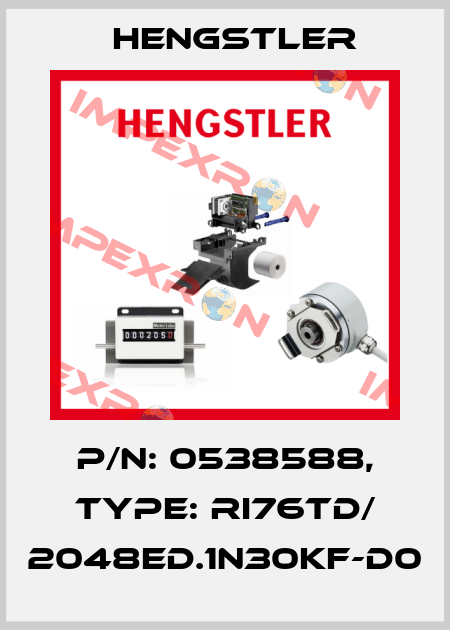 p/n: 0538588, Type: RI76TD/ 2048ED.1N30KF-D0 Hengstler