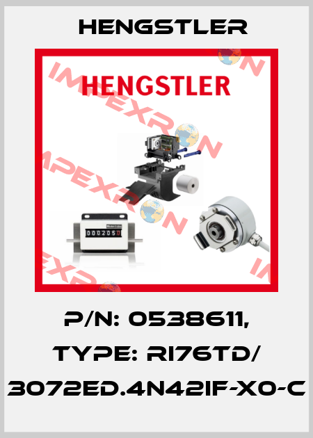 p/n: 0538611, Type: RI76TD/ 3072ED.4N42IF-X0-C Hengstler