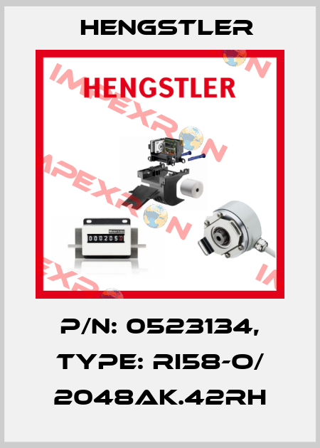 p/n: 0523134, Type: RI58-O/ 2048AK.42RH Hengstler