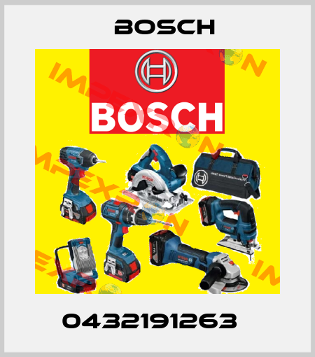 0432191263   Bosch