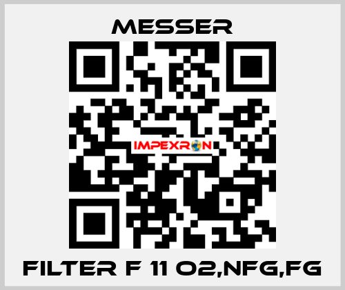 FILTER F 11 O2,NFG,FG Messer