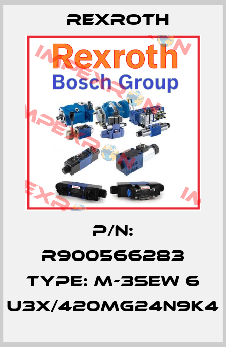P/N: R900566283 Type: M-3SEW 6 U3X/420MG24N9K4 Rexroth