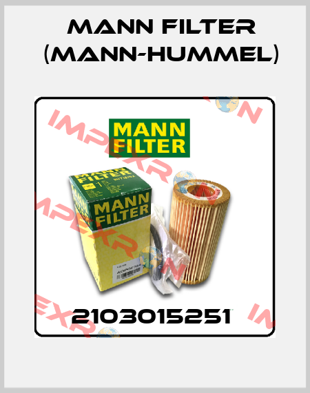 2103015251  Mann Filter (Mann-Hummel)