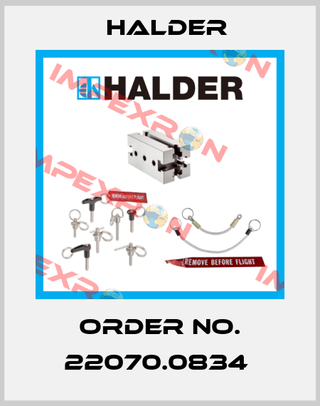 Order No. 22070.0834  Halder