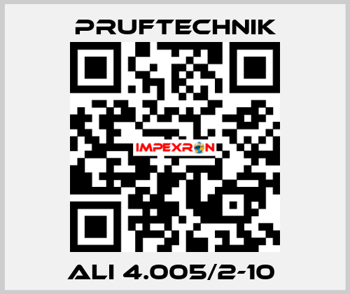  ALI 4.005/2-10  Pruftechnik