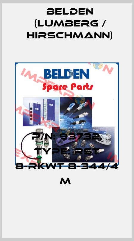 P/N: 93732, Type: RST 8-RKWT 8-344/4 M  Belden (Lumberg / Hirschmann)