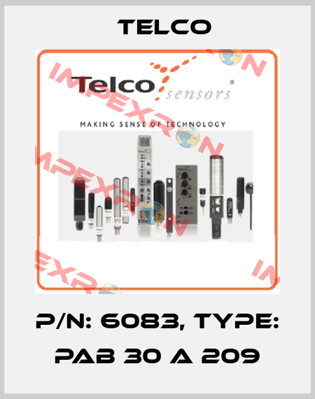 p/n: 6083, Type: PAB 30 A 209 Telco