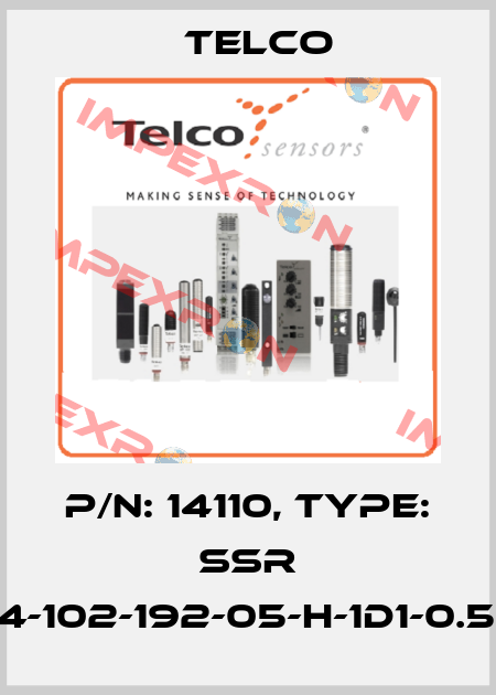 p/n: 14110, Type: SSR 01-4-102-192-05-H-1D1-0.5-J8 Telco