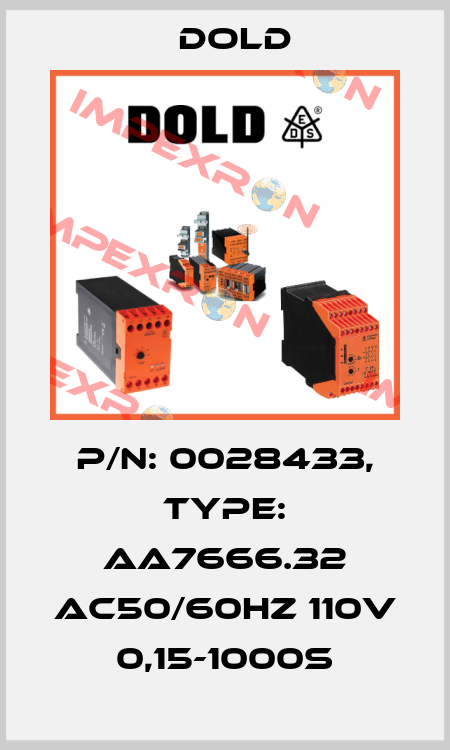 p/n: 0028433, Type: AA7666.32 AC50/60HZ 110V 0,15-1000S Dold