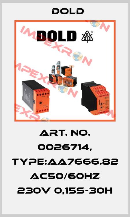 Art. No. 0026714, Type:AA7666.82 AC50/60HZ 230V 0,15S-30H Dold