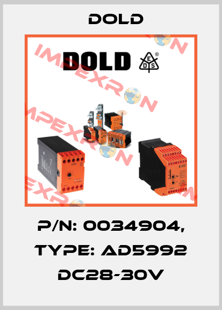 p/n: 0034904, Type: AD5992 DC28-30V Dold