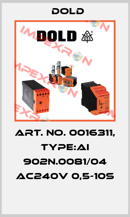Art. No. 0016311, Type:AI 902N.0081/04 AC240V 0,5-10S  Dold