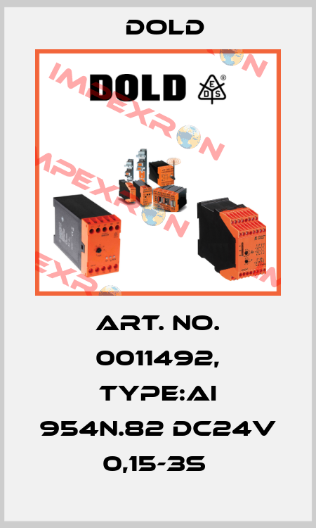 Art. No. 0011492, Type:AI 954N.82 DC24V 0,15-3S  Dold