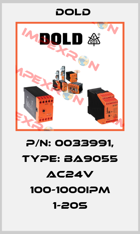 p/n: 0033991, Type: BA9055 AC24V 100-1000IPM 1-20S Dold