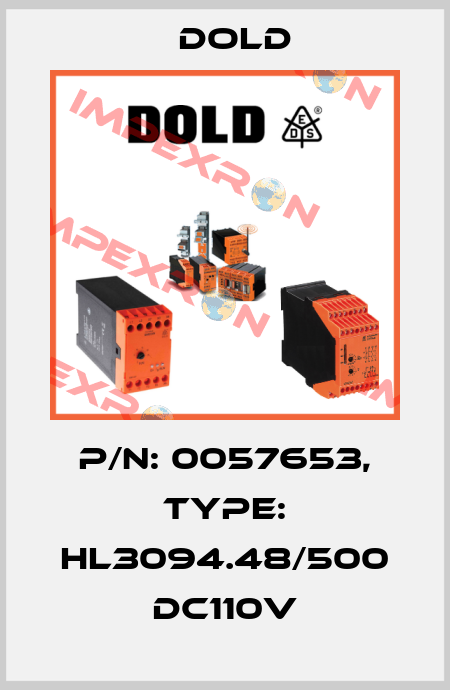 p/n: 0057653, Type: HL3094.48/500 DC110V Dold