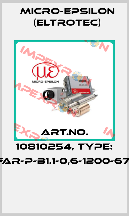 Art.No. 10810254, Type: FAR-P-B1.1-0,6-1200-67°  Micro-Epsilon (Eltrotec)