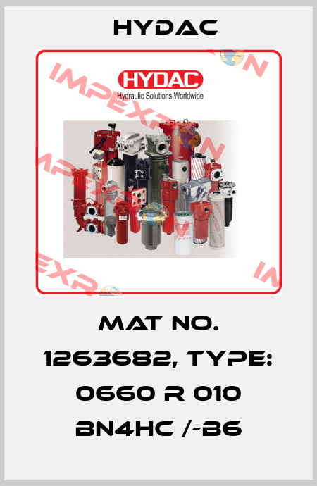 Mat No. 1263682, Type: 0660 R 010 BN4HC /-B6 Hydac