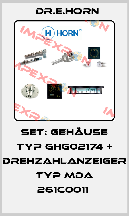 SET: Gehäuse Typ GHG02174 + Drehzahlanzeiger Typ MDA 261C0011  Dr.E.Horn