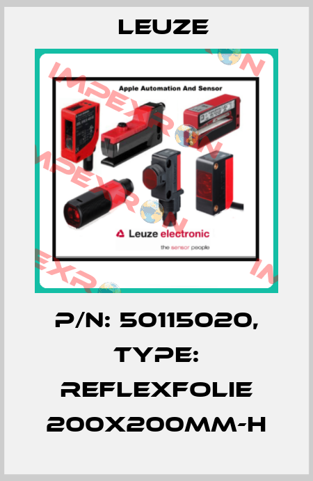 p/n: 50115020, Type: Reflexfolie 200x200mm-H Leuze