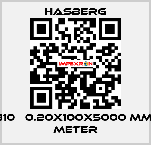 1.4310   0.20X100X5000 MM - 5 METER Hasberg