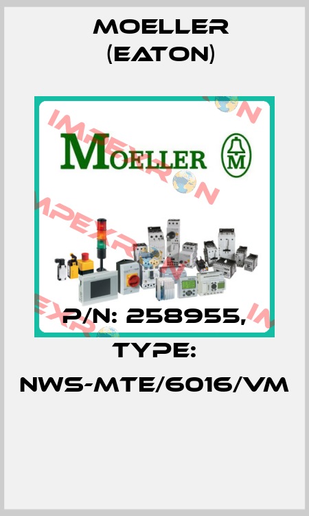 P/N: 258955, Type: NWS-MTE/6016/VM  Moeller (Eaton)