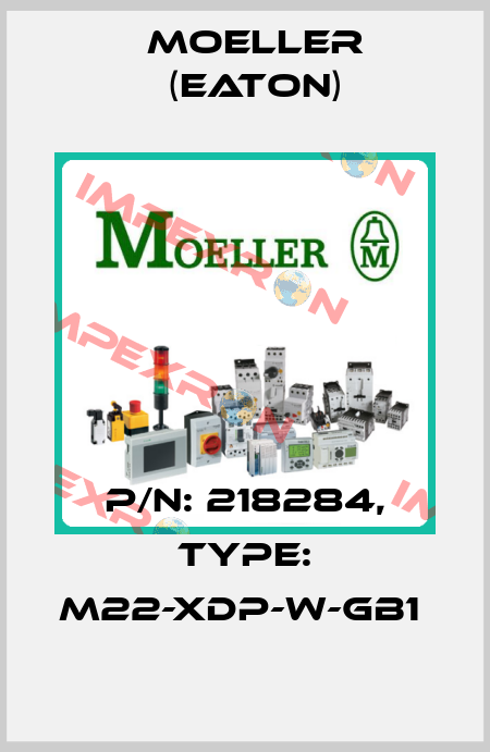 P/N: 218284, Type: M22-XDP-W-GB1  Moeller (Eaton)