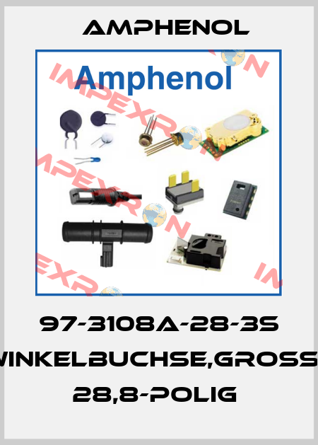 97-3108A-28-3S WINKELBUCHSE,GROßE 28,8-POLIG  Amphenol