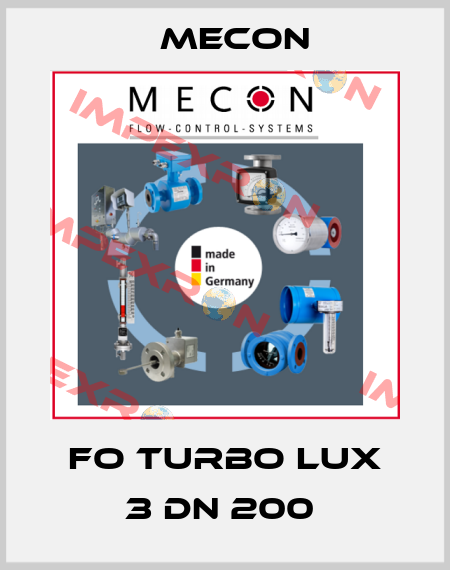 FO Turbo Lux 3 DN 200  Mecon