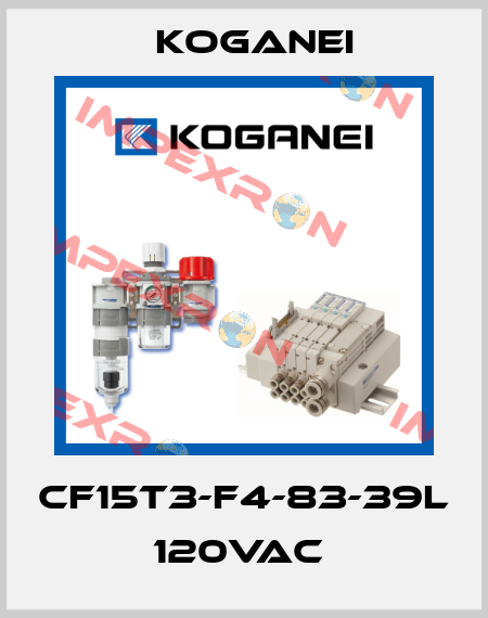 CF15T3-F4-83-39L 120VAC  Koganei
