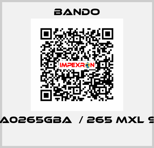 A9,4DA0265GBA  / 265 MXL 9,4 mm  Bando