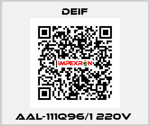AAL-111Q96/1 220V  Deif