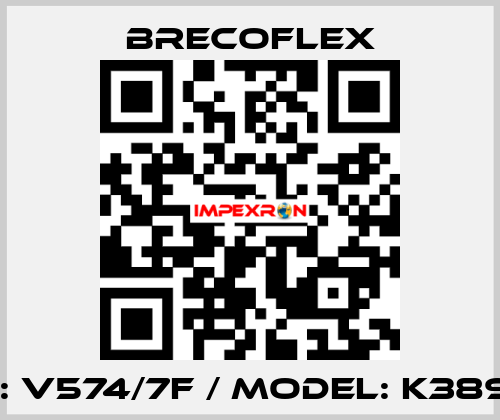 Type: V574/7F / Model: K3890 - F  Brecoflex