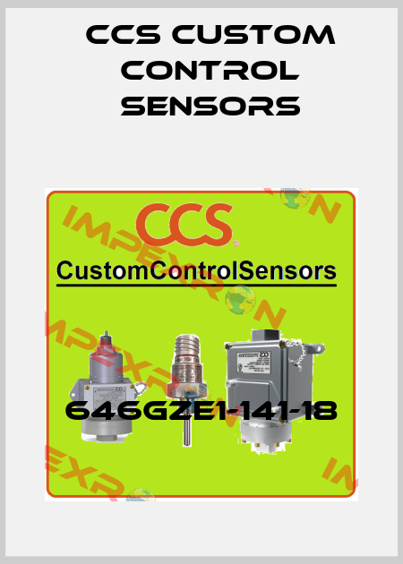 646GZE1-141-18 CCS Custom Control Sensors