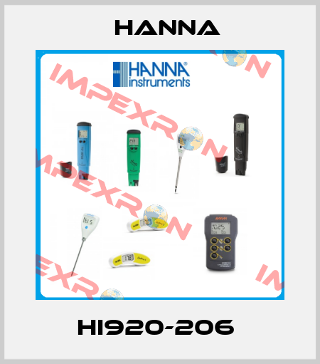 HI920-206  Hanna