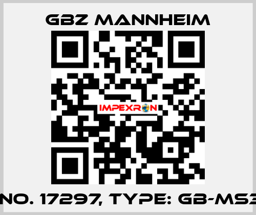 Id No. 17297, Type: GB-MS30  GBZ MANNHEIM