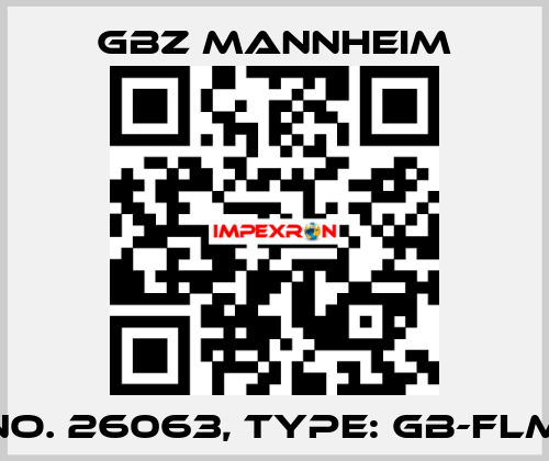 Id No. 26063, Type: GB-FLM10  GBZ MANNHEIM