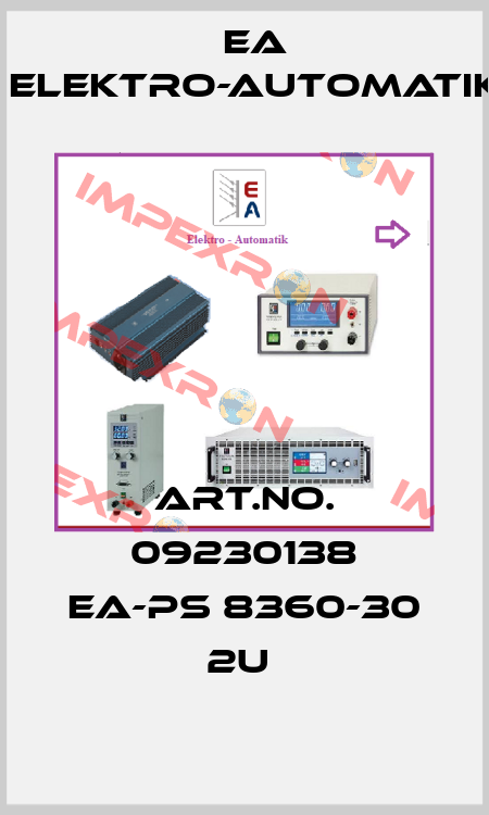 ART.NO. 09230138 EA-PS 8360-30 2U  EA Elektro-Automatik