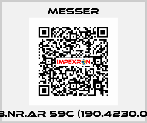 (B.Nr.AR 59C (190.4230.0)  Messer