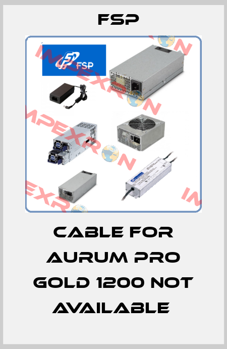 Cable for Aurum Pro Gold 1200 not available  Fsp