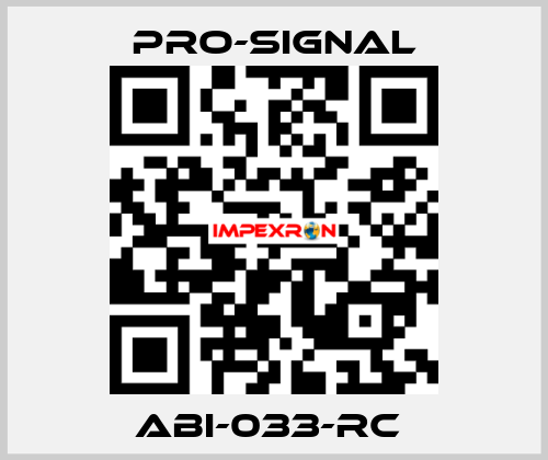 ABI-033-RC  pro-signal