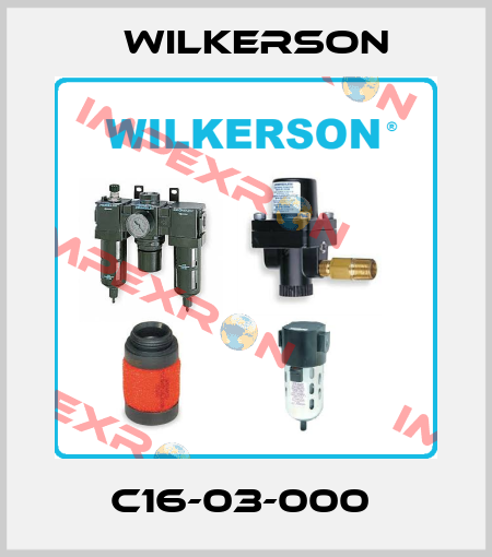 C16-03-000  Wilkerson