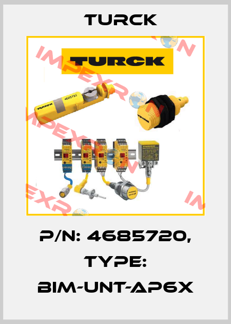 p/n: 4685720, Type: BIM-UNT-AP6X Turck