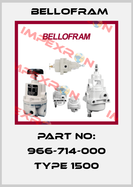 Part No: 966-714-000 Type 1500 Bellofram