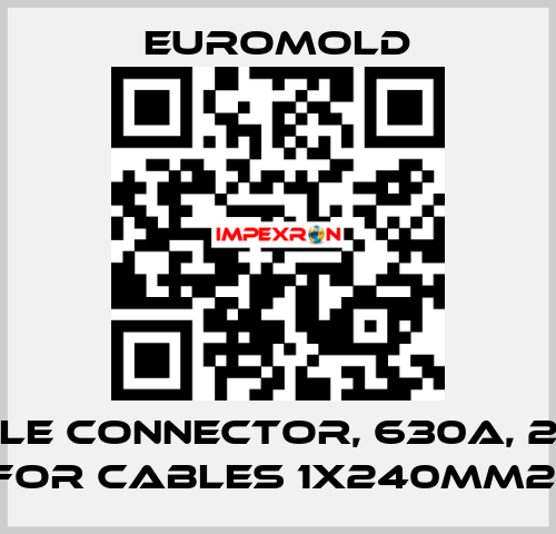 Cable connector, 630A, 24kV for cables 1x240mm2  EUROMOLD