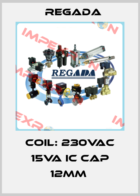 COIL: 230VAC 15VA IC CAP 12MM  Regada