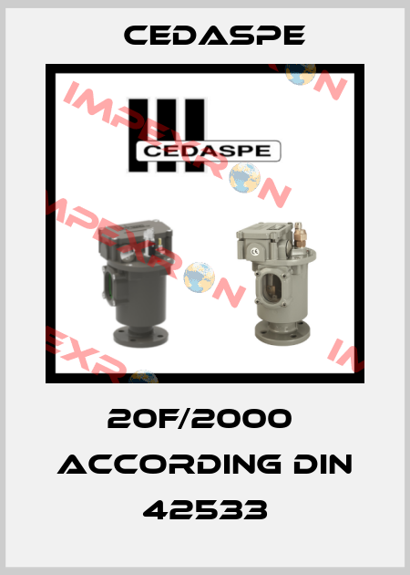 20F/2000  ACCORDING DIN 42533 Cedaspe