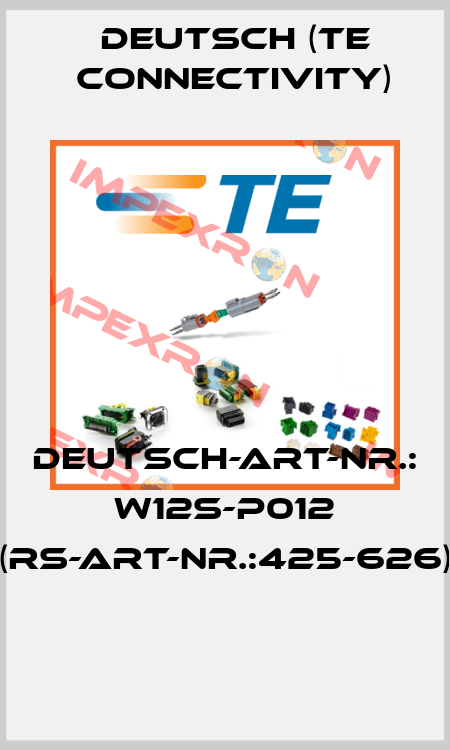 Deutsch-Art-Nr.: W12S-P012 (RS-Art-Nr.:425-626)  Deutsch (TE Connectivity)
