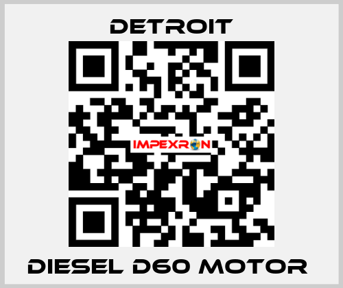 DIESEL D60 MOTOR  Detroit