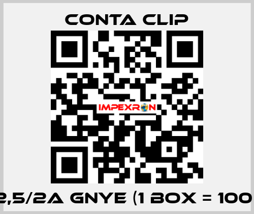 SSL 2,5/2A GNYE (1 box = 100 pcs) Conta Clip