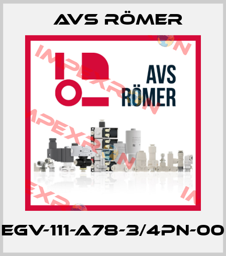 EGV-111-A78-3/4PN-00 Avs Römer